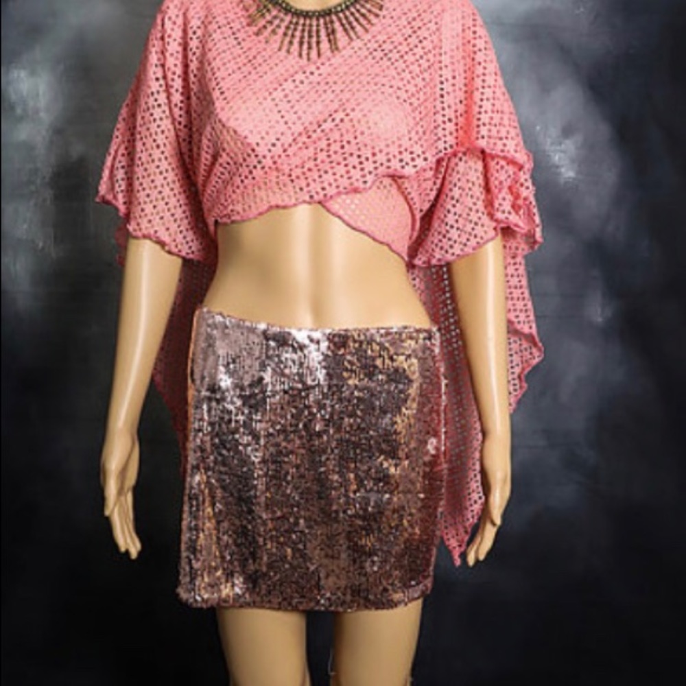 Sequin Pencil Skirt